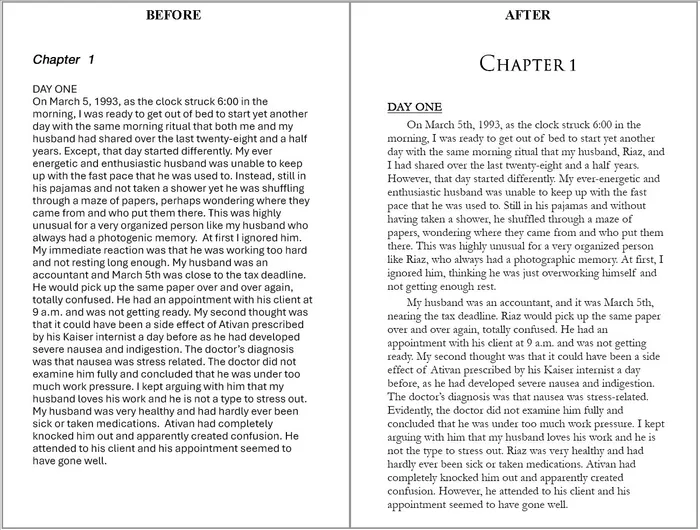 formatting